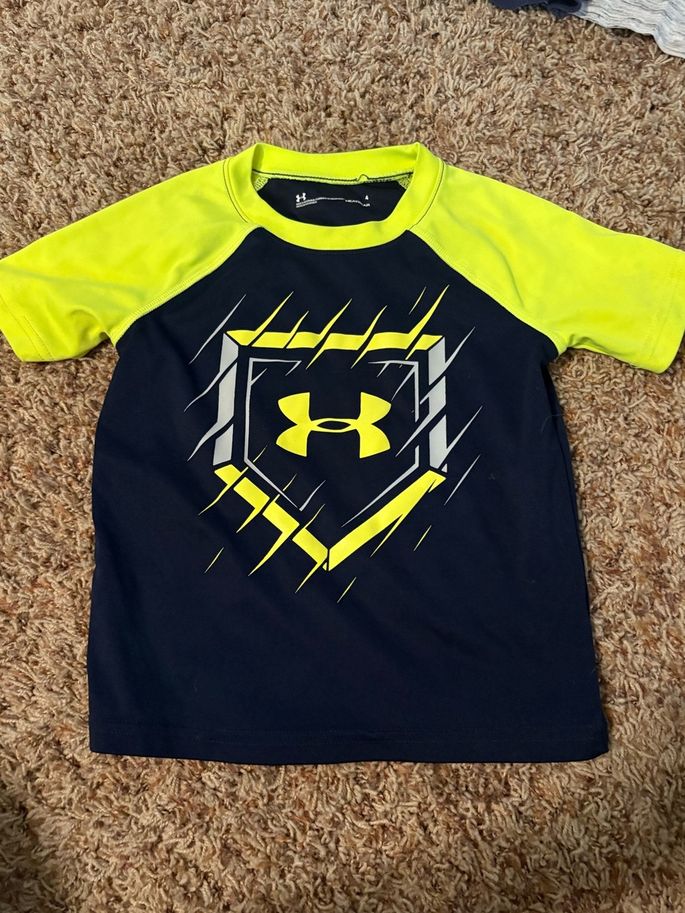 Under Armour Boys Neon Athletic Heat Gear Tee